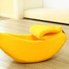 Cute Banana Cat Bed Plush Cozy Pet Cave Bed Semi-Enclosed Cat Hide Bed Fun Calming Bed for Puppies Cats Small Medium Sized Dogs