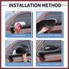 for GMC Envoy 2002-2009 for Buick Rainier 2004-2007 Driver Passenger Side Mirror Covers Cap Overlay Rearview Mirror Guard Covers Silver Tone 1 Pair