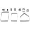 10Pcs/Set Stainless Steel Cookies Mold Cutter Set DIY Christmas House Mold Baking Tool