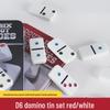 28-Piece Double Six Dominoes Set in Tin Box - Educational Building Toy for Kids