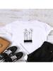 Female Short Sleeve Print Fashion Wounisex Shirt Flower Lovely  Cute O-Neck Tee Top Clothing Clothes Graphic T-Shirt
