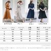 JINJUDUO Long Sleeve Pleated Fashionable Plain Button Closure Long Dress with Waistband and Belt Women's Autumn/Winter Dress, (Gray, XX-Large)