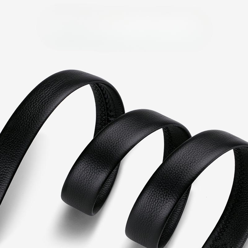 Belts for Men's Business Automatic Buckle Belt Head Layer Cowhide Belt Gift Belt