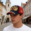 Russian Style Baseball Cap Cotton Adjustable Size 56cm to 60cm With Embroidery For Men Women Kids