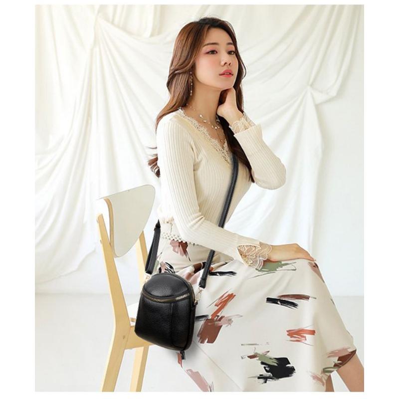 Women's Handbag Cell Phone Bag Crossbody Bag Fashion Versatile Mini Leather Texture Small Package