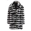 Winter New High-end Fashionable Lady Fur Imitation Rex Rabbit Fur Chinchilla Lapel Fur Coat Medium and Long Women's Clothing