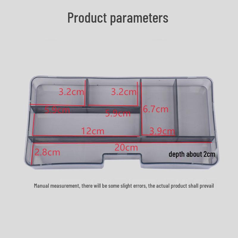 Multi-functional Thickened Double-Layer Lure Storage Box for Fishing Gear