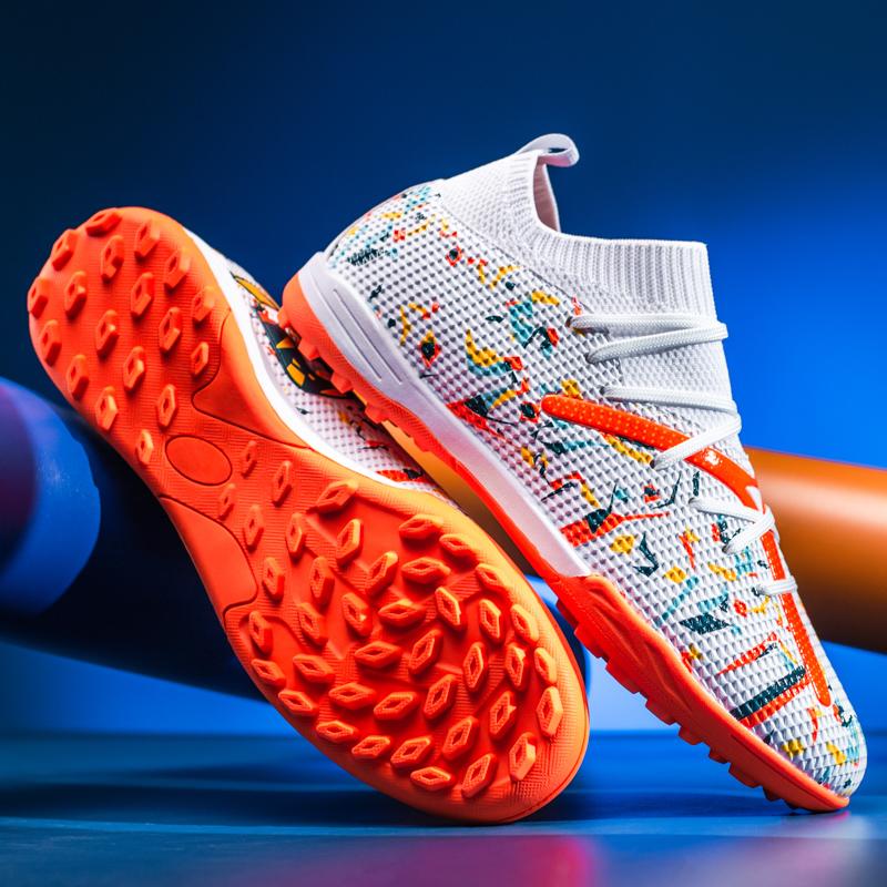 Original Mens Soccer Shoes Artificial Grass Training TF/FG Non-slip Football Boots Pro Luxury Chidlrens Football Shoes for Kids