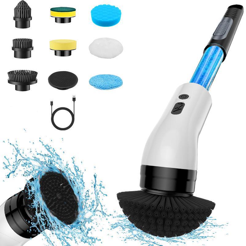 Cross-border Multi-functional Electric Rechargeable Bathroom Floor Cleaning Brush