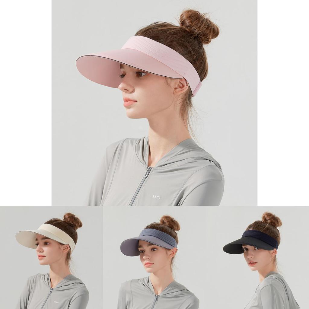 Ice Silk Seamless Sun Hat With Wide Brim For Outdoor Sun Protection And Fashion Casual Wear