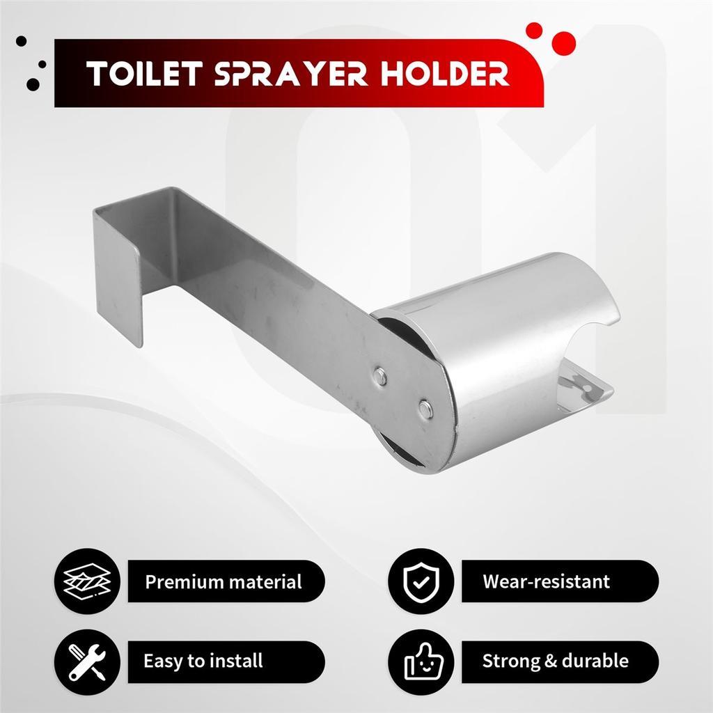 BHBL Sprayer Holder with Toilet Hanging Bracket Attachment for Bidet Wand Sprayer