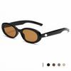 Retro Oval Small Frame Sunglasses UV400 Sun Protection Fashion Shades for Women Men Outdoor Driving Daily Wear