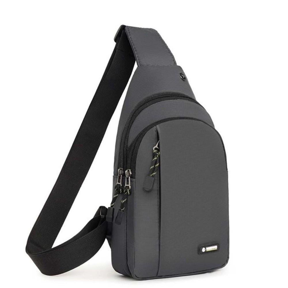Large Capacity Men Crossbody Bag Waterproof Chest Pack Running Phone Bag  Outdoor Sports