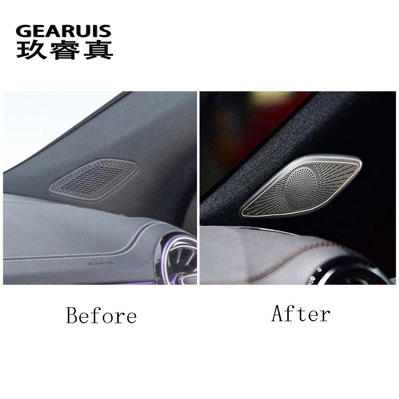 Car Styling Tweeter difuzor fereastra B coloană autocolant ornament pentru Mercedes Benz Clasa B W247 GLB X247 GLA H247 difuzor audio