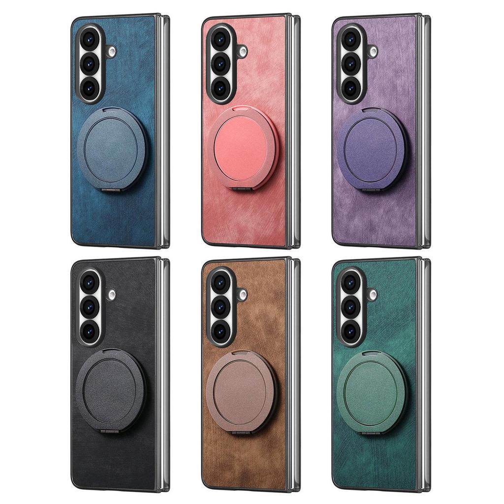 Skórzany portfel etui Galaxy Z Fold6 z miejscem na karty dla Samsung Z Fold7 - Wielofunkcyjne składane etui ochronne