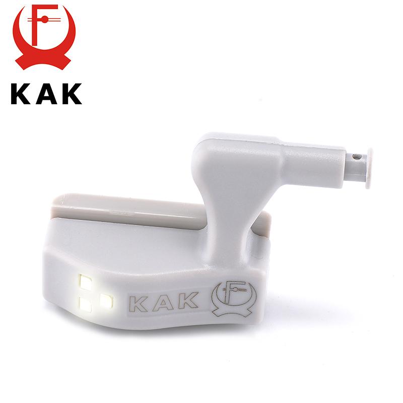 10PCS KAK LED Cabinet Hinge Light Universal Kitchen Bedroom Living Room Cupboard Wardrobe 0.25W Inner Sensor Light Hardware