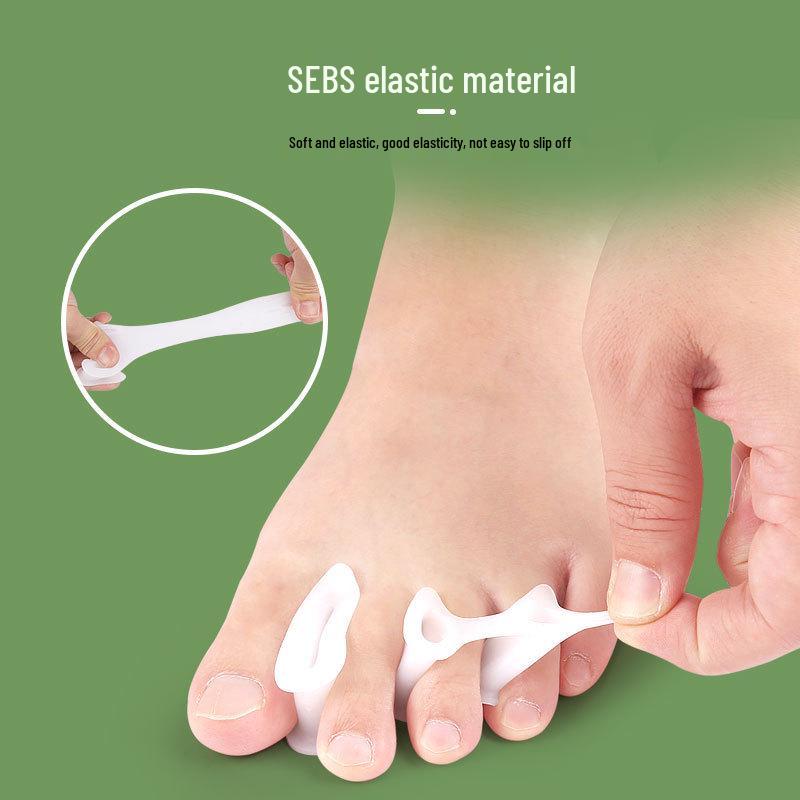 Zehenspreizer & Massagegerät: Drei-Loch-Fußpolster zur Hallux-Valgus-Korrektur