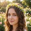Boho Style Flower Crown Korean Style Wedding Headpiece Elegant Bridal Wreaths  Girl