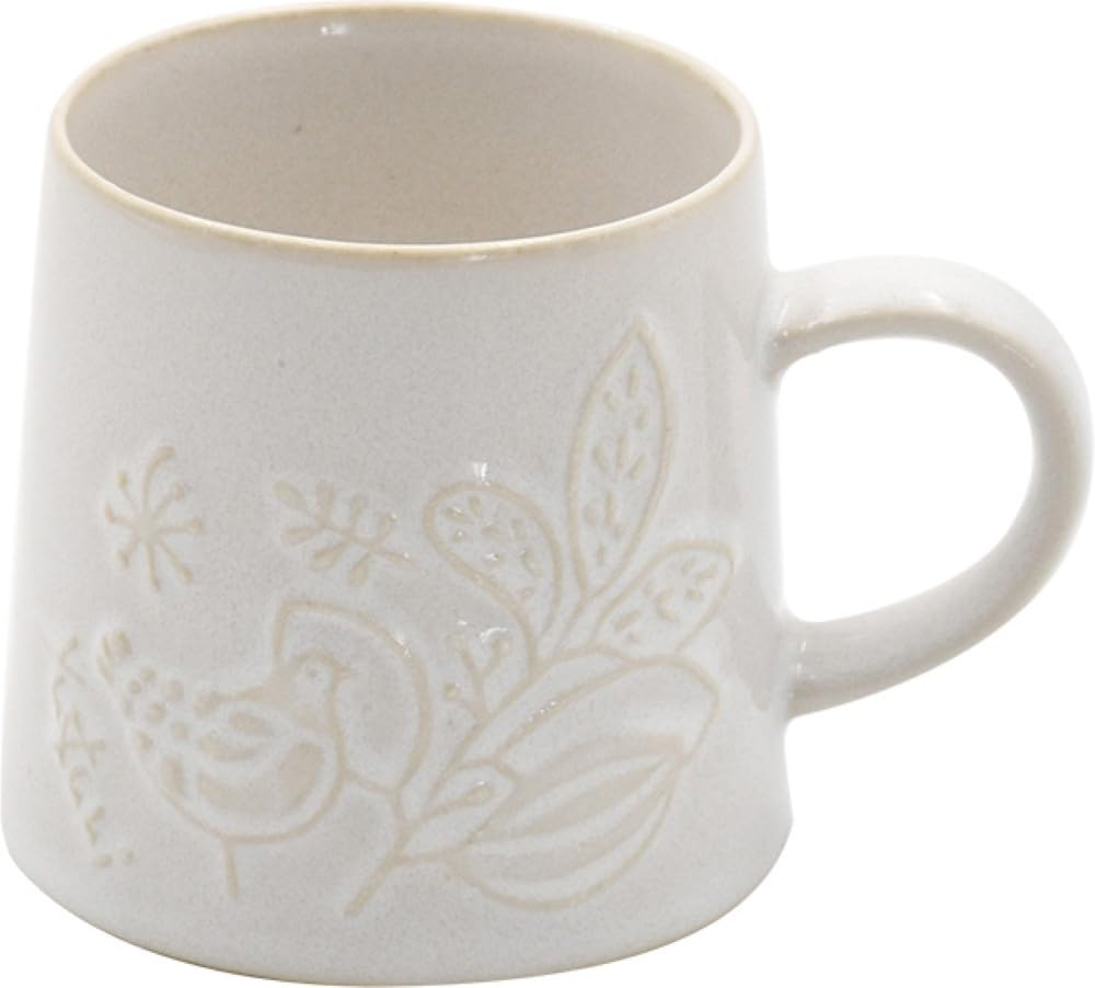 Ceramic Ai "My Coffee Time" Coffee Mug, White, Size Approx. 7 H7.7 (08454)