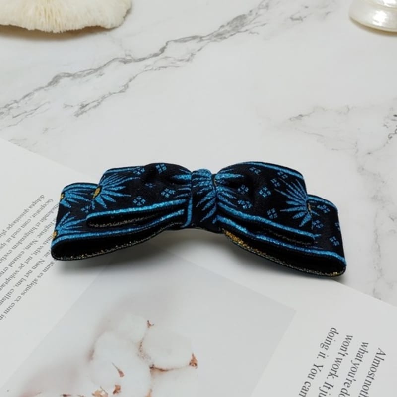 Maia Retro Pearl Hairpin - Blue