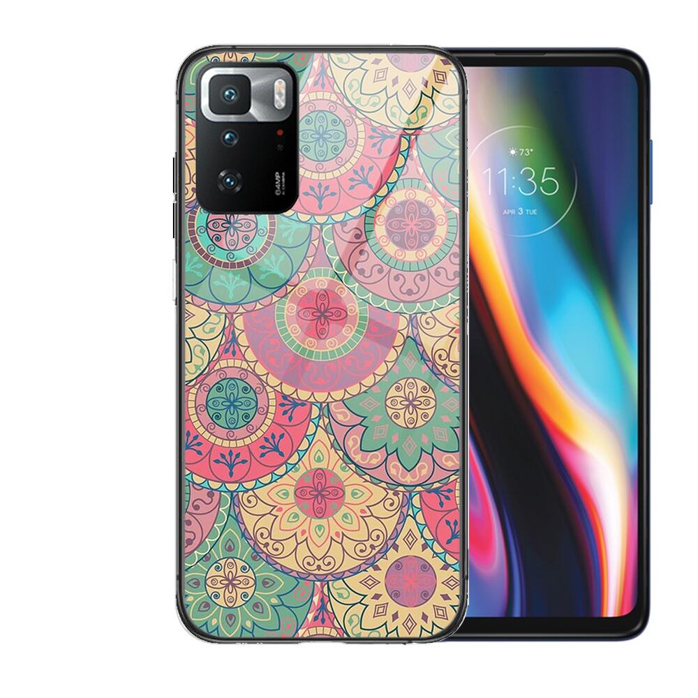 Art Flowers Banana Leaf Tempered Glass shell Phone Case For XiaoMi Redmi Note 10 9S 8 7 6 5 A 10t Pro 9T Cover Pre Cases