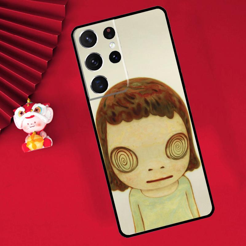 Yoshitomo Nara Case For Samsung Galaxy S25 S26 Ultra S21 S22 S20 S23 S24 Ultra Plus S10 S25 FE Cover Funda