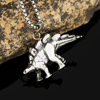 Steel Dinosaur Pendant Men's Domineering Personality Stainless Steel Necklace