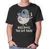 Unisex Crew Neck T-Shirt Nice Bagel You Got There Graphic Short Sleeve Casual Tee