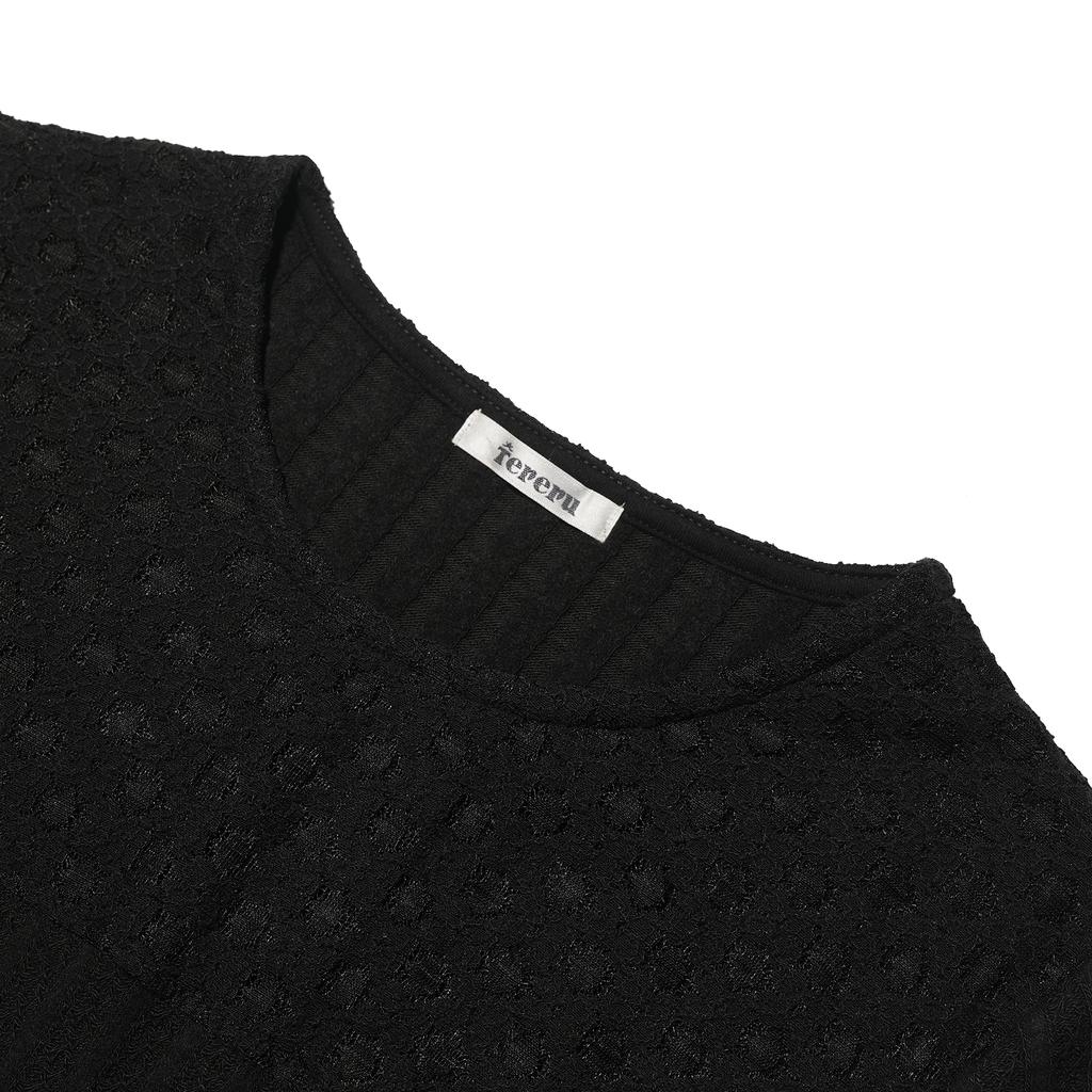Telelu Draping Long Sleeve Black