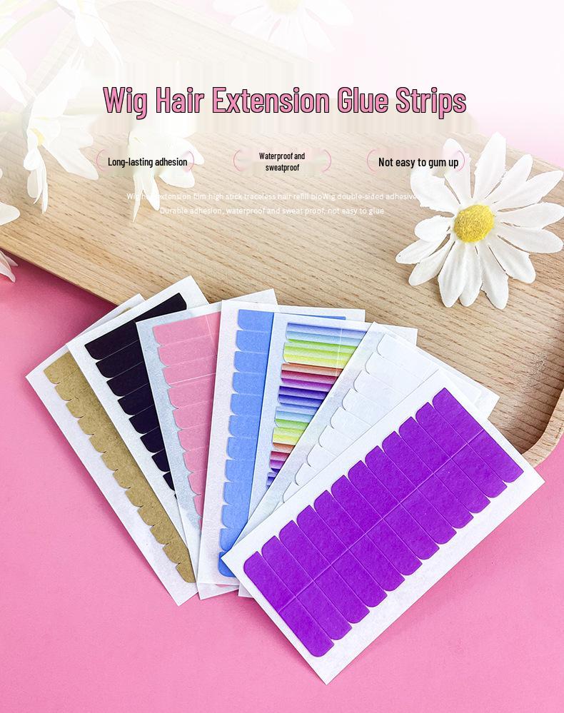 Strong Invisible Lace Wig Tape: Waterproof & Sweatproof Double-Sided Adhesive for Hair Replacement & Extensions