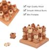 Mini Kółko i krzyżyk Szachy 3D Klasyczne zabawki Myślenie logiczne Rekreacyjne gry planszowe Edukacyjne zabawki drewniane dla dzieci Trening mózgu