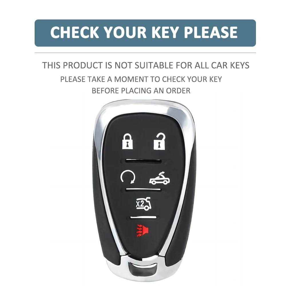 6 Buttons Silicone Car Key Cover Case Keychain Accessories for Chevrolet Malibu Cruze Cavalier Sail3 Captiva Trax Lova Rv Camaro