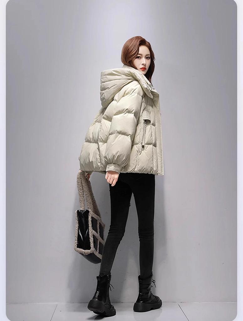 Women’s Short Hooded Windproof Thicken Warm Winter Jacket