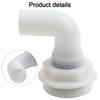 90° Boat Hose Pipe Elbow Bilge Pump Drain Bilge Drain Outlet Check Valve Marine Drainage Outlet Yacht Bilge Drainage Outlet