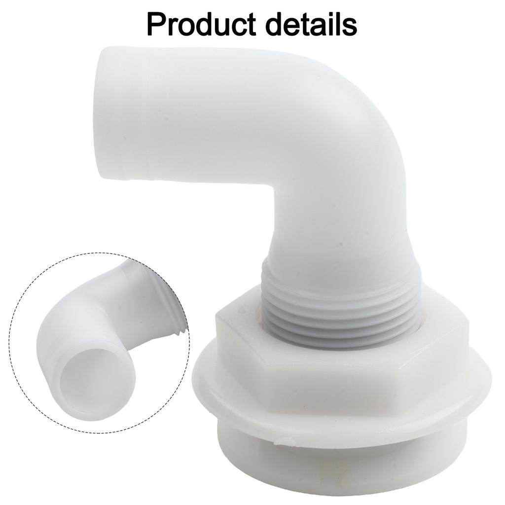90° Boat Hose Pipe Elbow Bilge Pump Drain Bilge Drain Outlet Check Valve Marine Drainage Outlet Yacht Bilge Drainage Outlet
