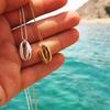 Womens Fahsion Gold Plated Sea Shell Necklace