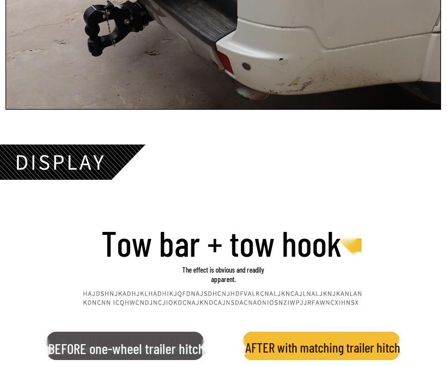 Mitsubishi Pajero V73/V97/V93 Trailer Hook: Reinforced Tow Bar Upgrade