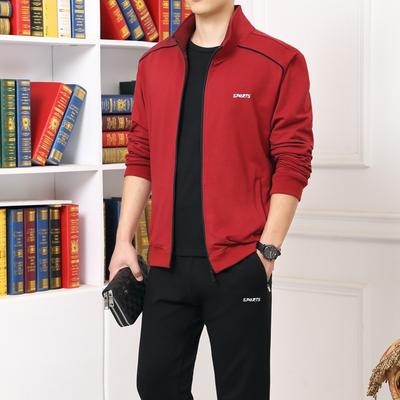 Fashion Running Sets Sport Suit Sportswear Sweatshirt +Sweatpants Mens Clothing 2 Pieces Sets Tracksuit Jogging Suits