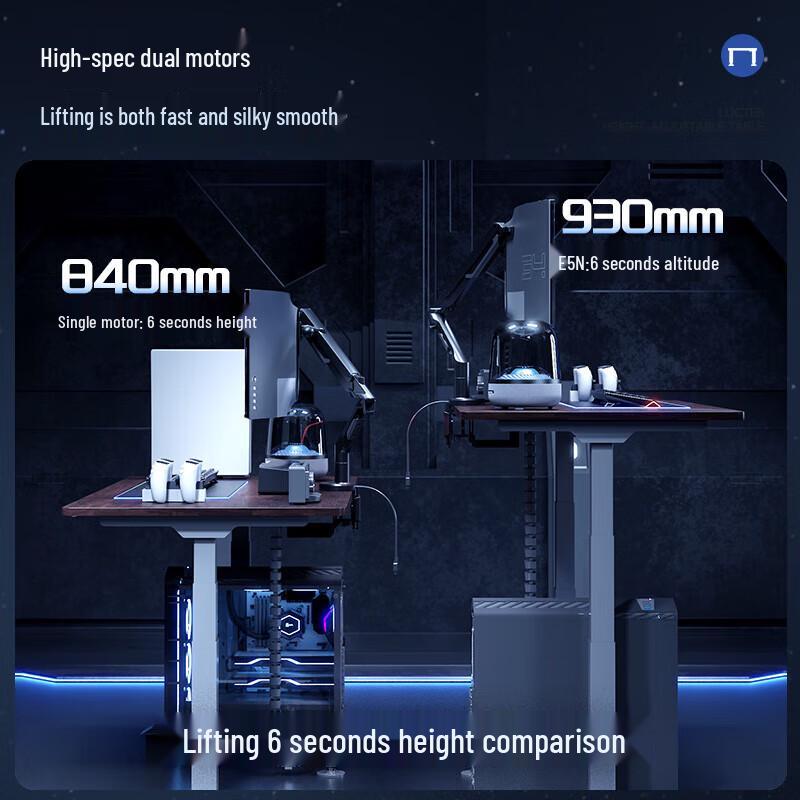 Loctek Black Warrior Max Electric Standing Desk