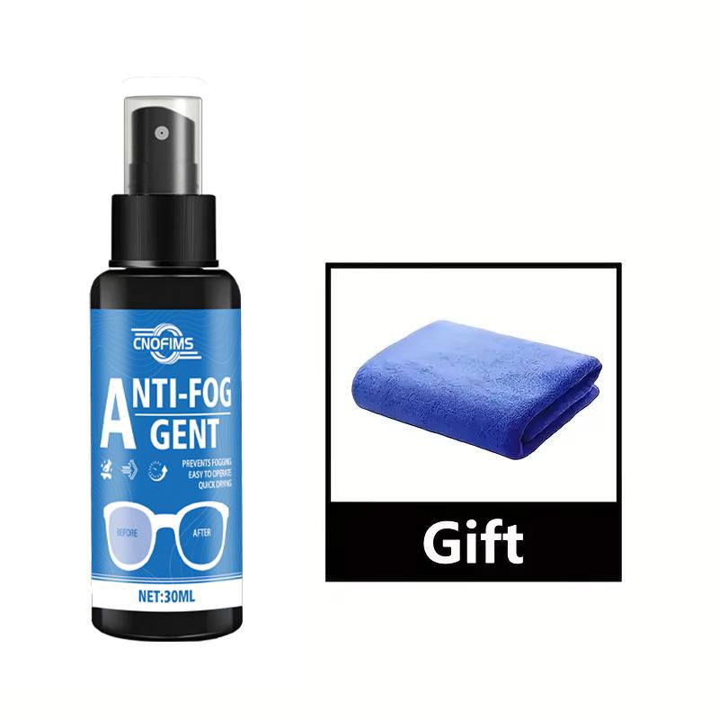 

NEW Nano Anti-Fog Spray: Simple Nozzle, Glasses/Swimming/Ski Goggles, Long-Lasting Defogging, Clear Vision, High-Performance білий
