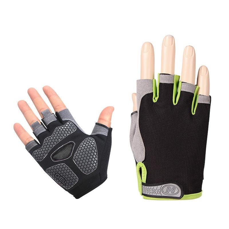 Half Finger Fitness Gloves for Training Iron Lifting Weightlifting Outdoor Hiking Cycling Anti Slip and Wear-resistant Sports Gloves