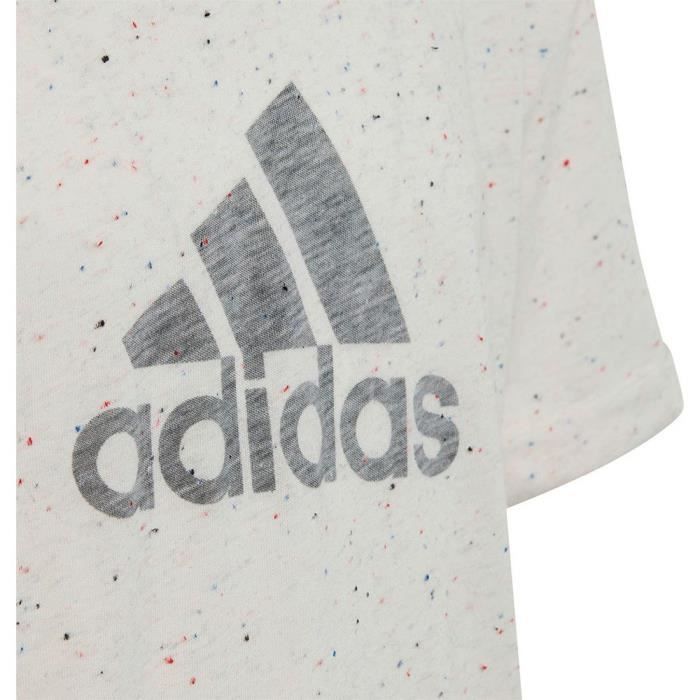 T-Shirt - Adidas - G FI BL T - Blanc - Manches Courtes - Coupe Ample