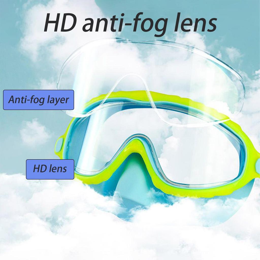 Goggles With Nose Cover Snorkeling Glasses Gear Anti-Fog No-Leak Water-resistant Diving Pool Snorkeling Goggles Gear For Girl