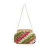New Colorful Lace Handmade Woven Bag Versatile Handbag Daily Leisure Seaside Vacation Women's Beach Bag Casual Shoulder Bag