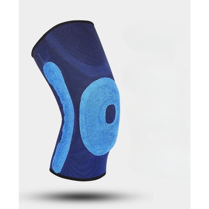 Outdoor Fitness Cycling Running Patella Knee Knitting Sports Breathable Straps Non-slip Knee Pads Silicone Cover Protector