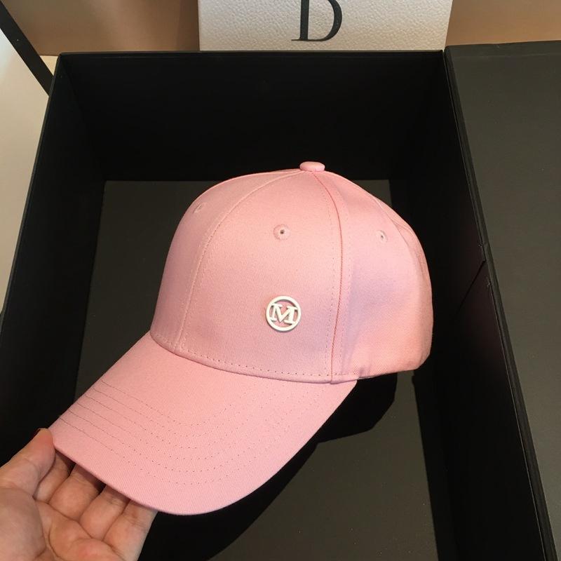 Zealous Sole Women's Black Trendy Letter M Baseball Cap Korean Cotton Fitted Caps Snapback Hip Hop Cap Kpop Gorras All-Match Hat Casquette Homme Cm