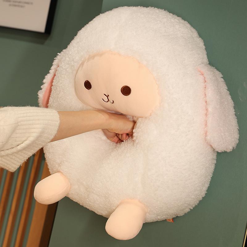 Stuffed Animal Pillow Cartoon Round Ball Sheep Plush Toy Lovely Kids Birthyday Gift Idea Perfect Gift for Special Occasions