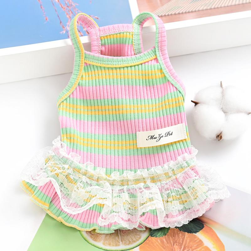 Pet Dog Cat Clothes Princess Skirt Small Dog Lace Skirt Pet Clothing Spring and Summer Thin