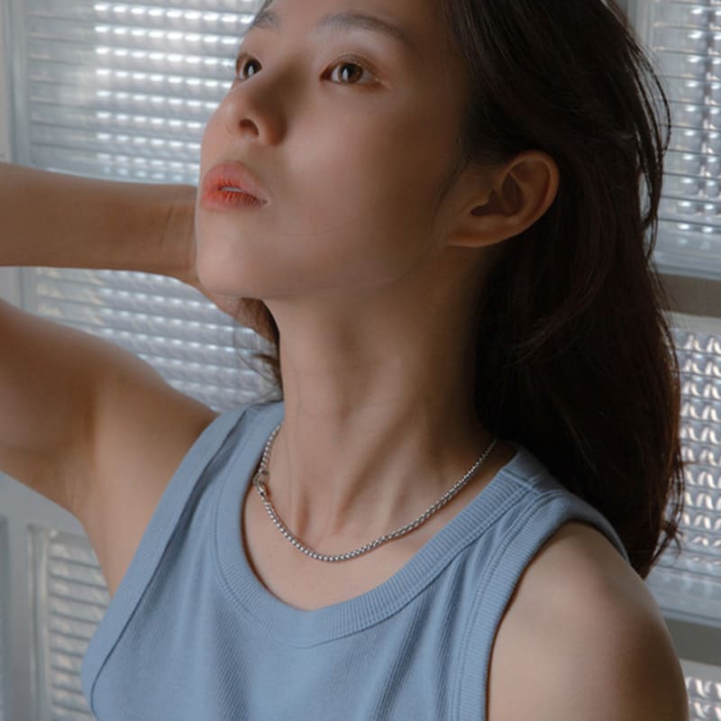 BICYCLE TROPHY S.S chain necklace 23 (all surgical steel / basket)