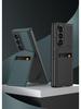 Samsung Z Fold 6 Card Holder Stand Case - Premium Leather with Film Integrated Protection